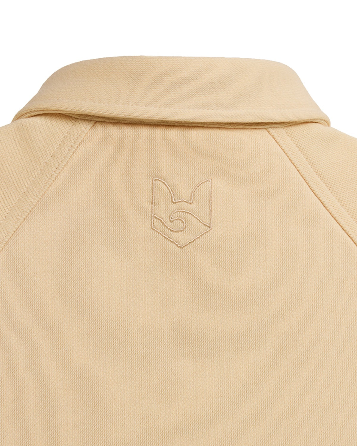 Fox and Ocean embroidered logo on Kids Collared Jumpsuit collar