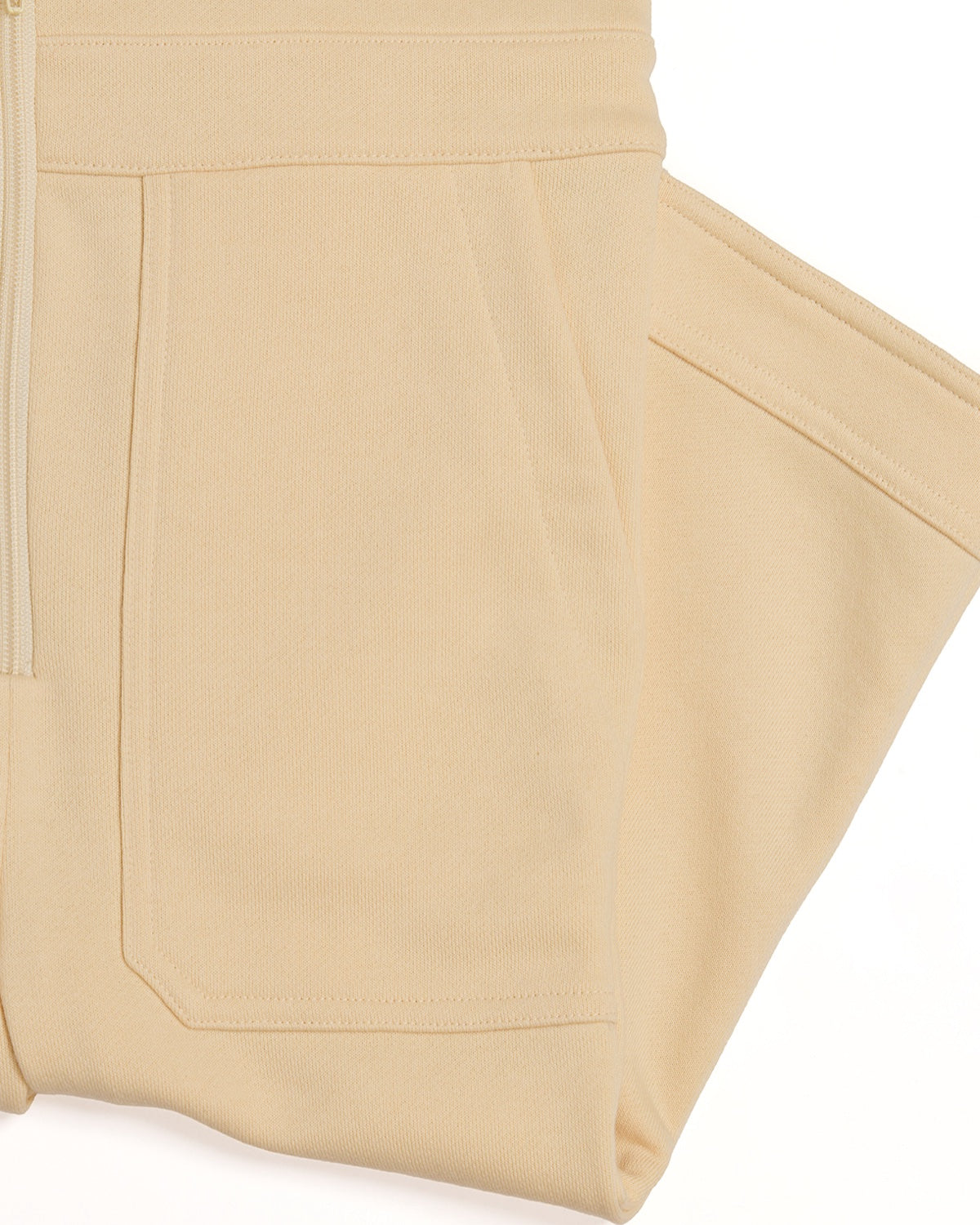 Fox and Ocean Kids Collared Jumpsuit front pocket and zipper detail